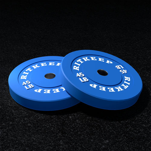 2" Olympic Low Bounce Color Rubber Bumper Weight Plates